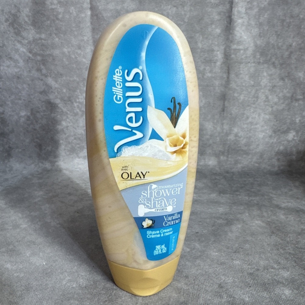Shave & Shower ~ Venus Olay Vanilla Creme Cream Dead Stock Gillette 10 Oz Bottle